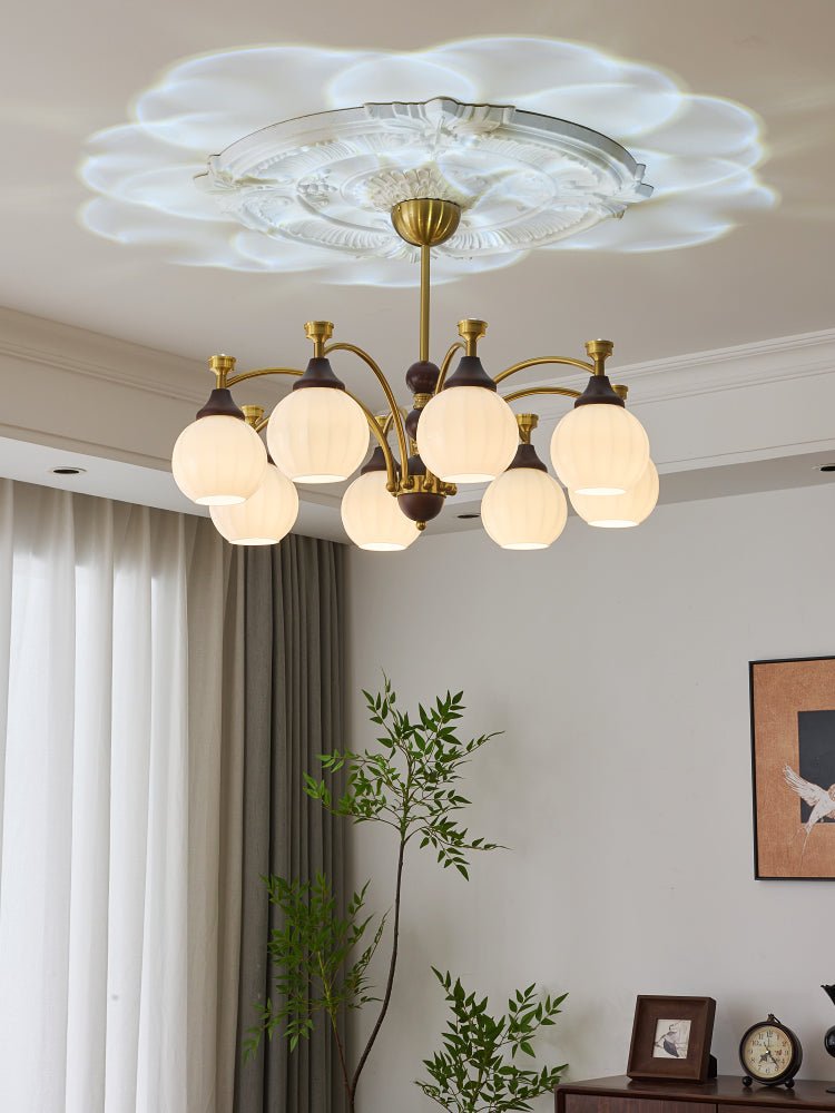 Illoros Chandelier en Bois Élégance Traditionnelle - Neutralighting