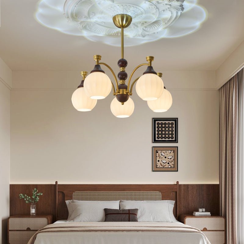 Illoros Chandelier en Bois Élégance Traditionnelle - Neutralighting