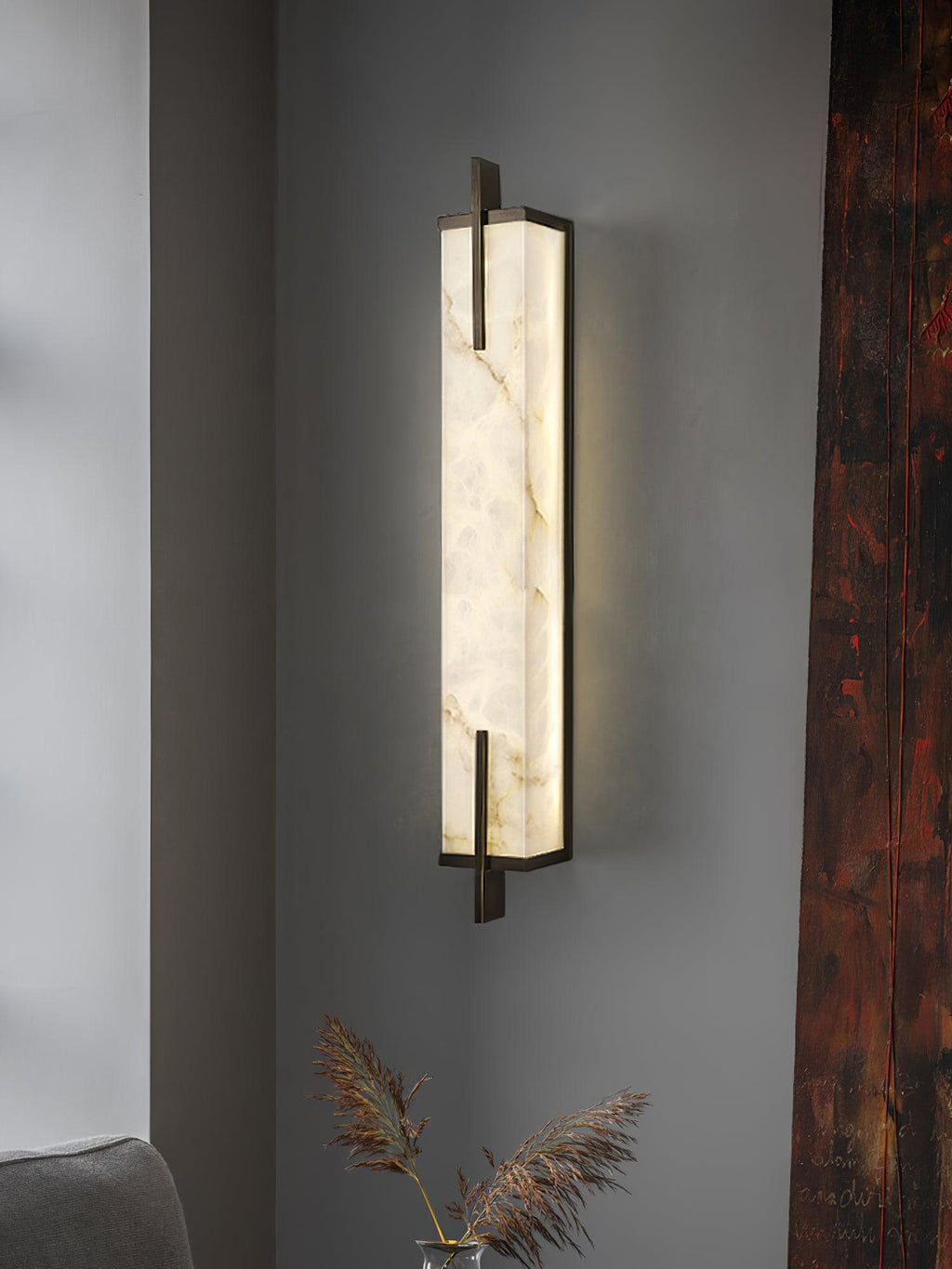 Aurcarir Applique Murale Rectangulaire en Albâtre - Neutralighting