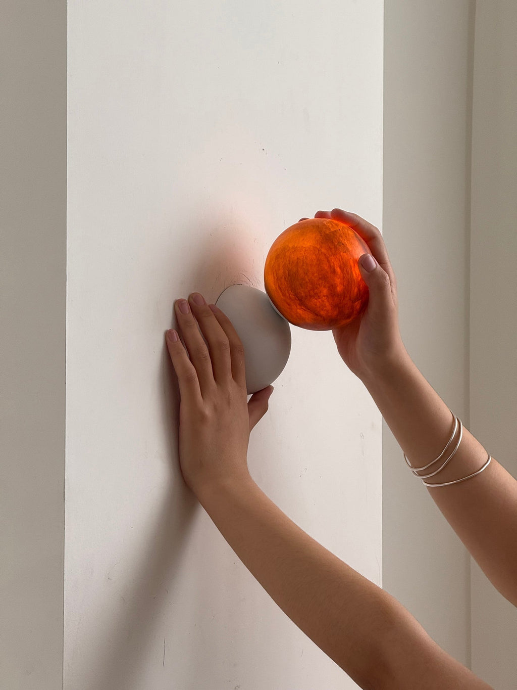 Arca Lampe Murale en Marbre et Métal Style Minimaliste Moderne Eclipse - Neutralighting