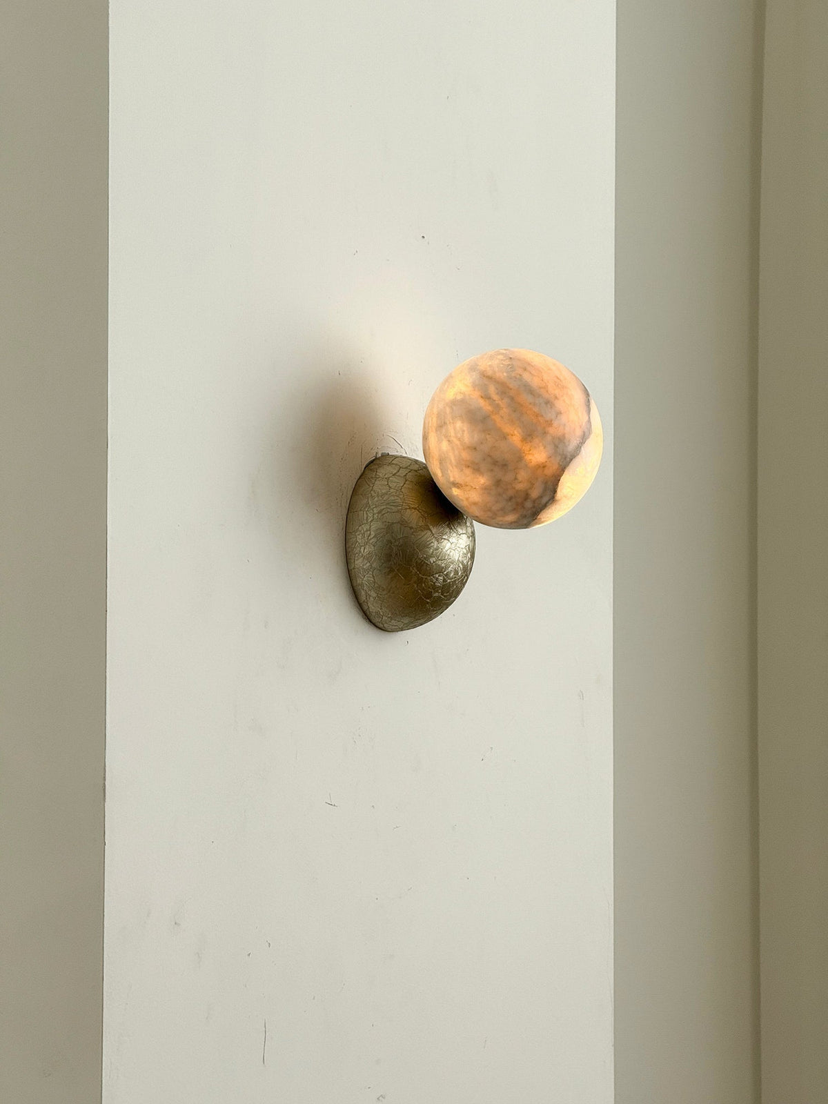 Arca Lampe Murale en Marbre et Métal Style Minimaliste Moderne Eclipse - Neutralighting