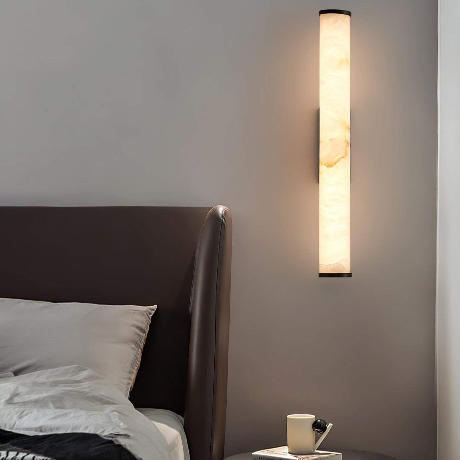 Klyr Applique Murale Cylindrique Verticale en Albâtre - Neutralighting