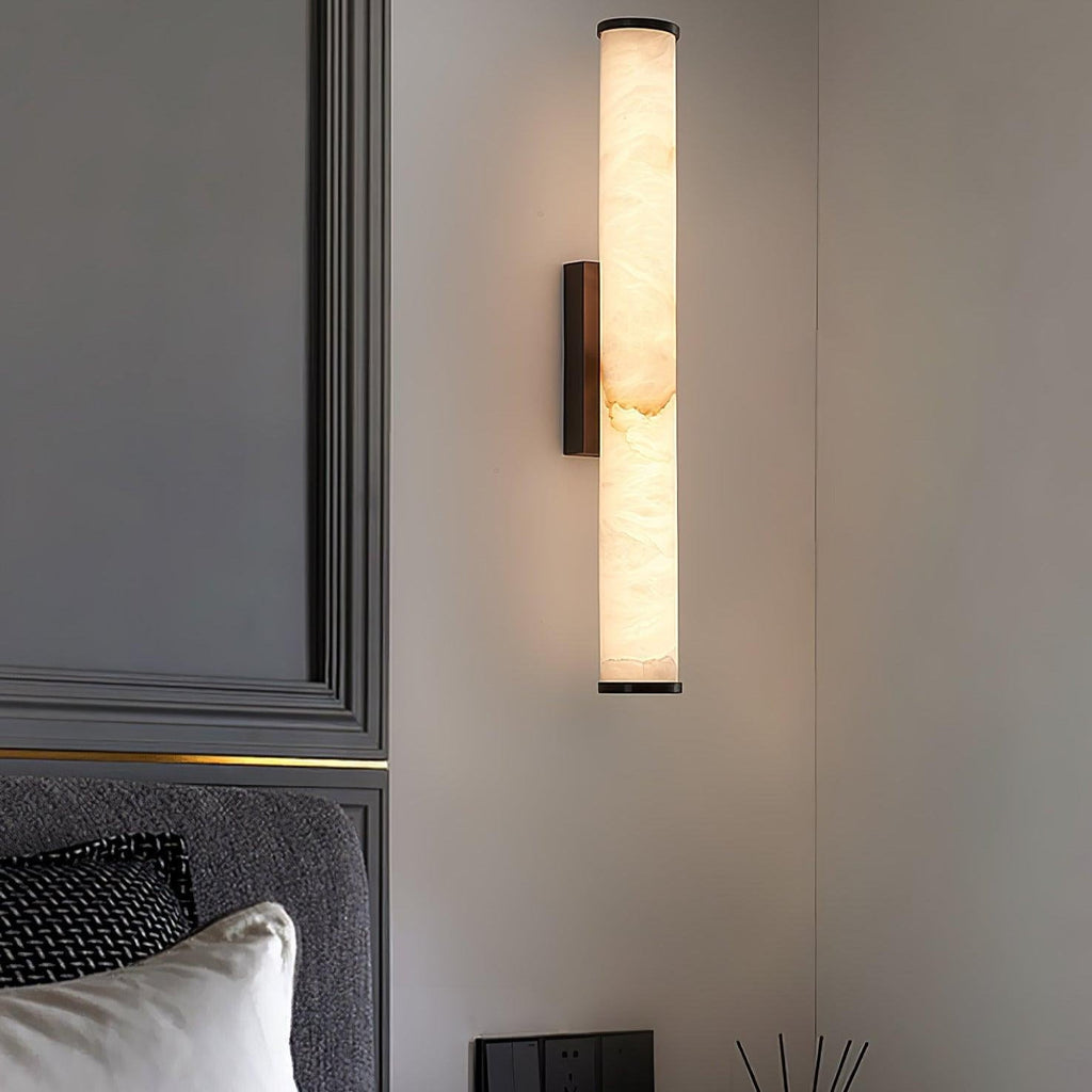 Klyr Applique Murale Cylindrique Verticale en Albâtre - Neutralighting