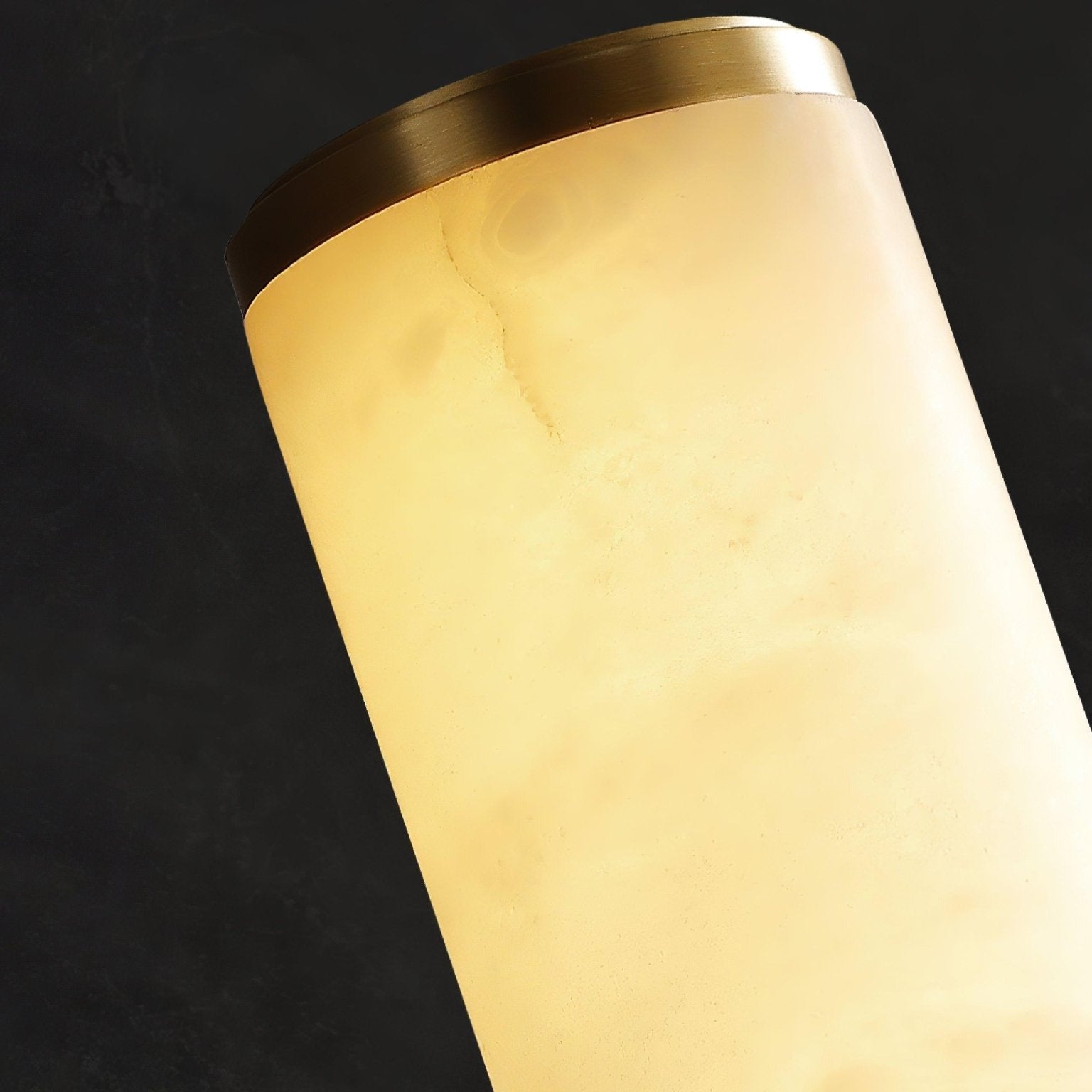 Klyr Applique Murale Cylindrique Verticale en Albâtre - Neutralighting
