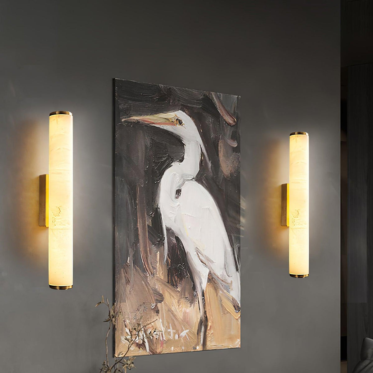 Nyvynor Applique Murale Rectangulaire en Albâtre - Neutralighting