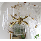Lustra Chandelier Verre Texturé Clair Calvert - Neutralighting