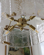 Lustra Chandelier Verre Texturé Clair Calvert - Neutralighting