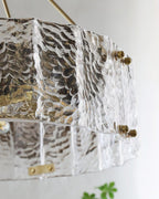 Lustra Chandelier Verre Texturé Clair Calvert - Neutralighting