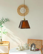 Calvi Lampe Suspendue Verre à Motif Floral Vintage - Neutralighting