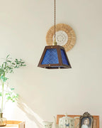 Calvi Lampe Suspendue Verre à Motif Floral Vintage - Neutralighting