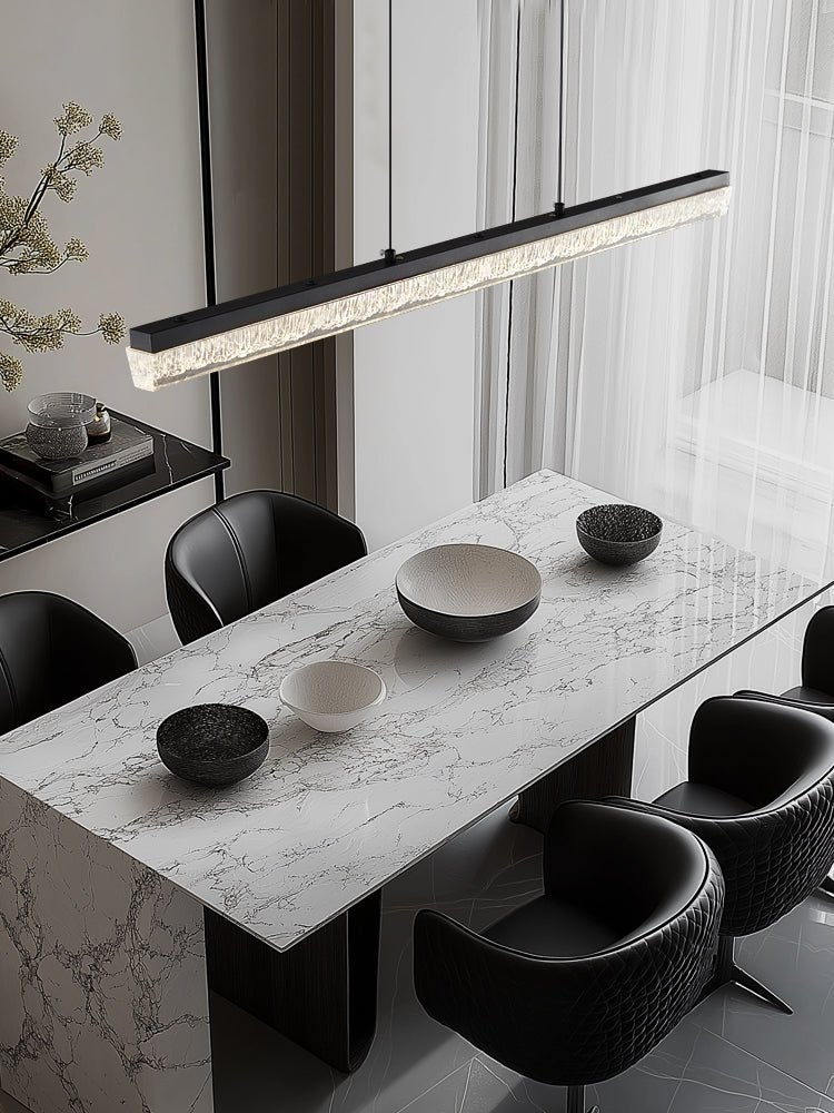 Lustra Pendant Light Black Acrylic Linear - Neutralighting