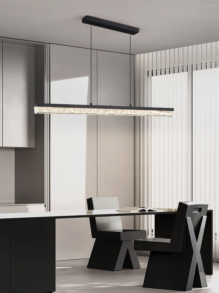 Lustra Pendant Light Black Acrylic Linear - Neutralighting