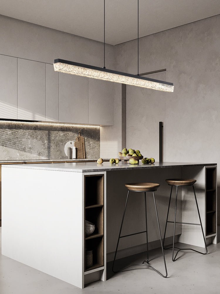 Lustra Pendant Light Black Acrylic Linear - Neutralighting