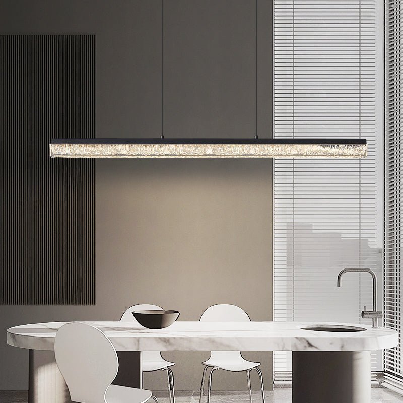 Lustra Pendant Light Black Acrylic Linear - Neutralighting