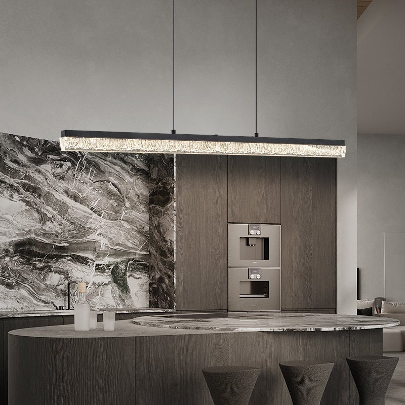Lustra Pendant Light Black Acrylic Linear - Neutralighting