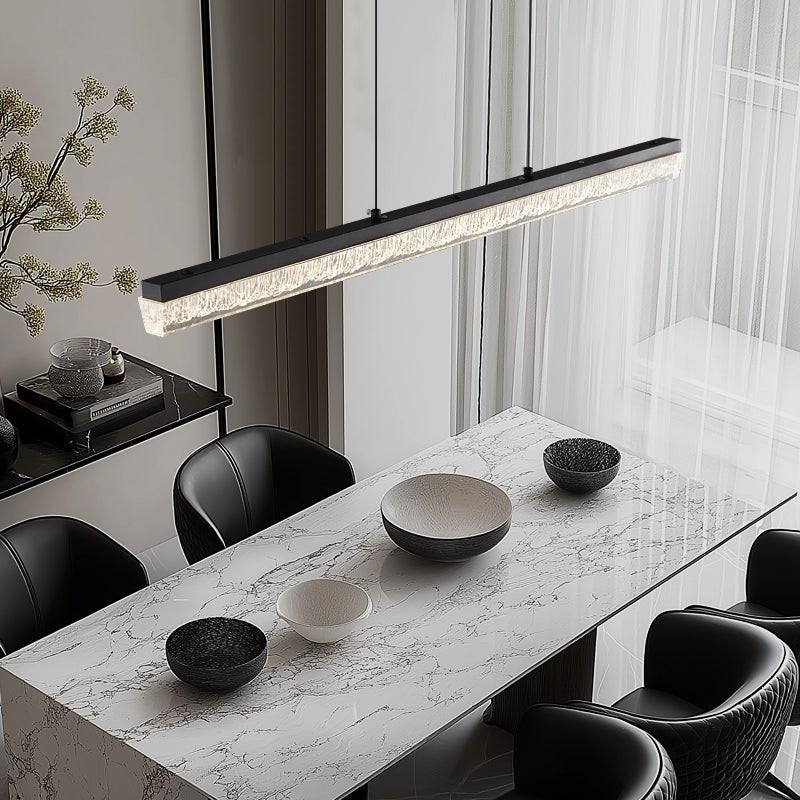 Lustra Pendant Light Black Acrylic Linear - Neutralighting