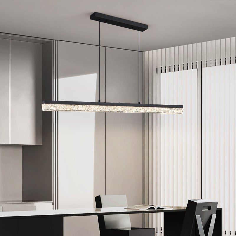 Lustra Pendant Light Black Acrylic Linear - Neutralighting