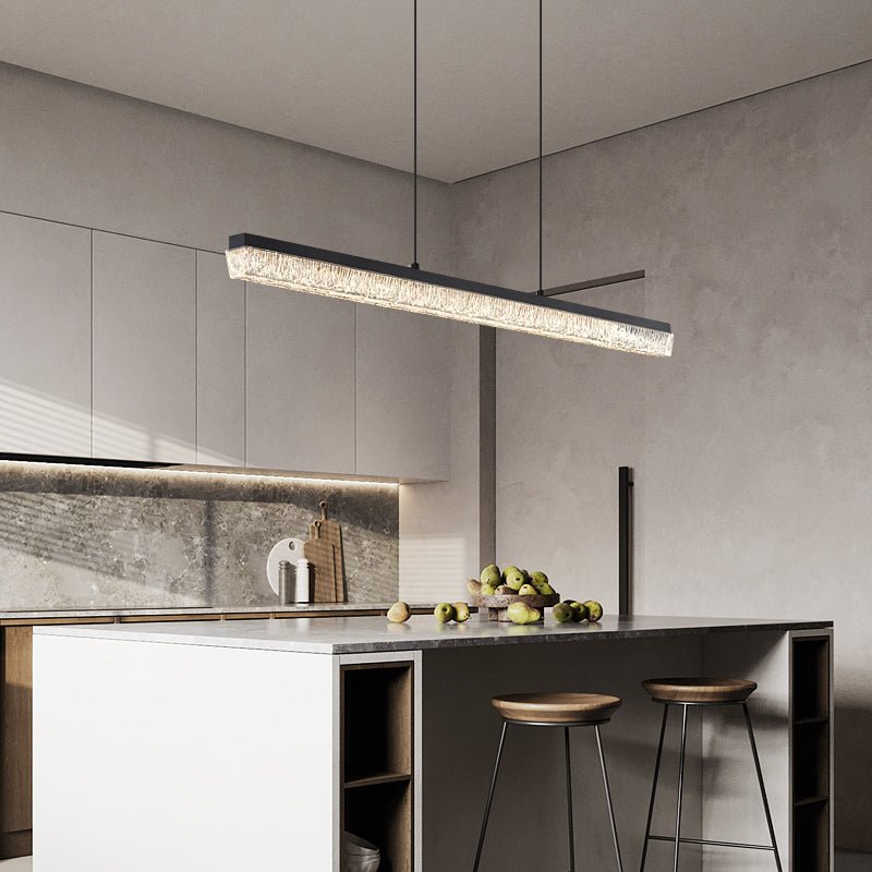 Lustra Pendant Light Black Acrylic Linear - Neutralighting