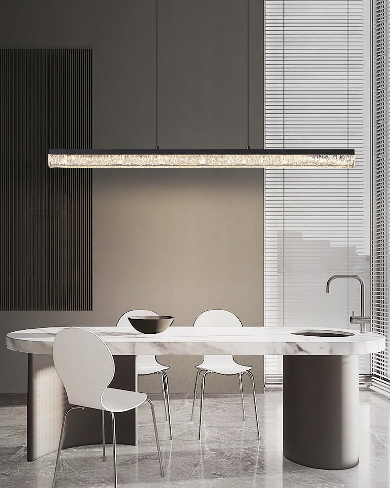 Lustra Pendant Light Black Acrylic Linear - Neutralighting