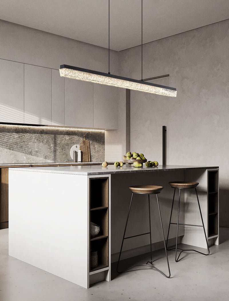 Lustra Pendant Light Black Acrylic Linear - Neutralighting