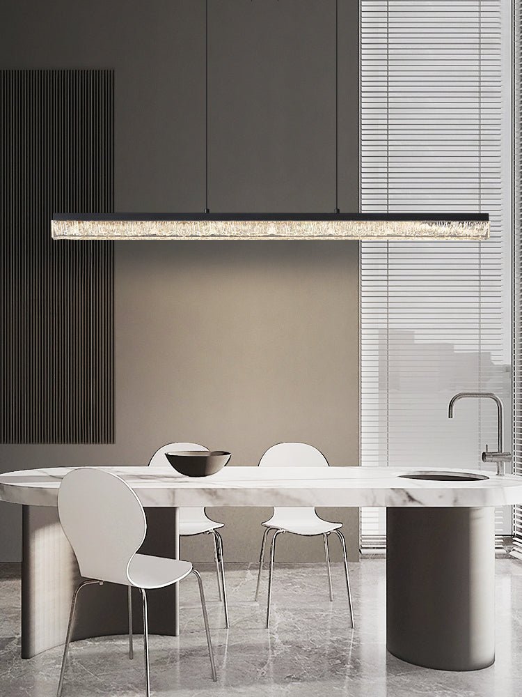 Lustra Pendant Light Black Acrylic Linear - Neutralighting