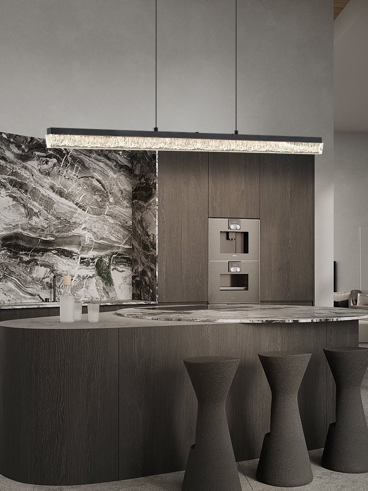 Lustra Pendant Light Black Acrylic Linear - Neutralighting