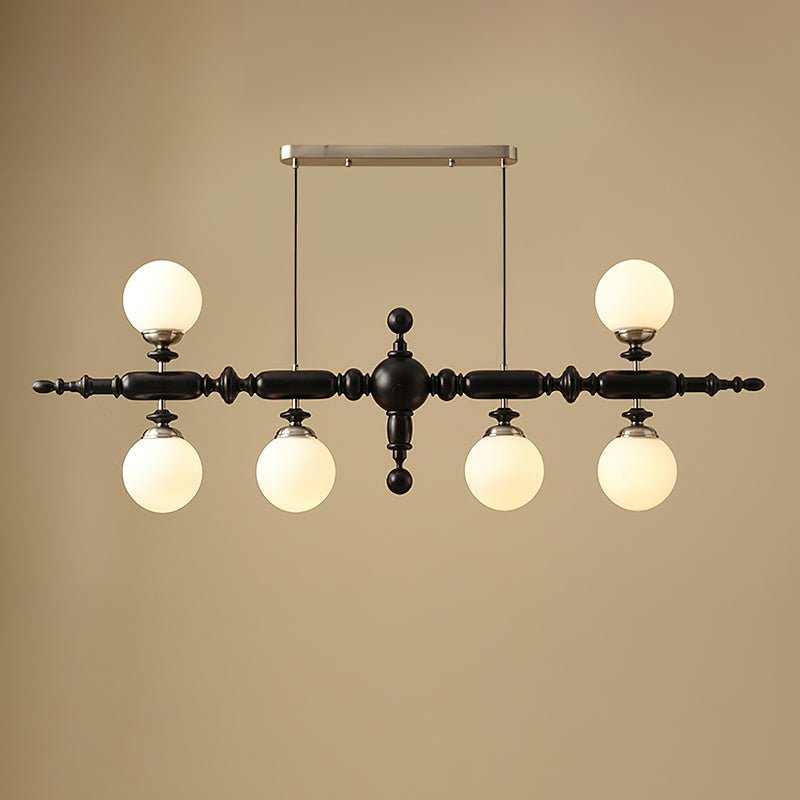 Isilira Suspension linéaire classique en bois et verre - Neutralighting