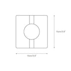 Kosmo Lampe Murale Style Minimaliste Moderne en Travertin Transparent - Neutralighting