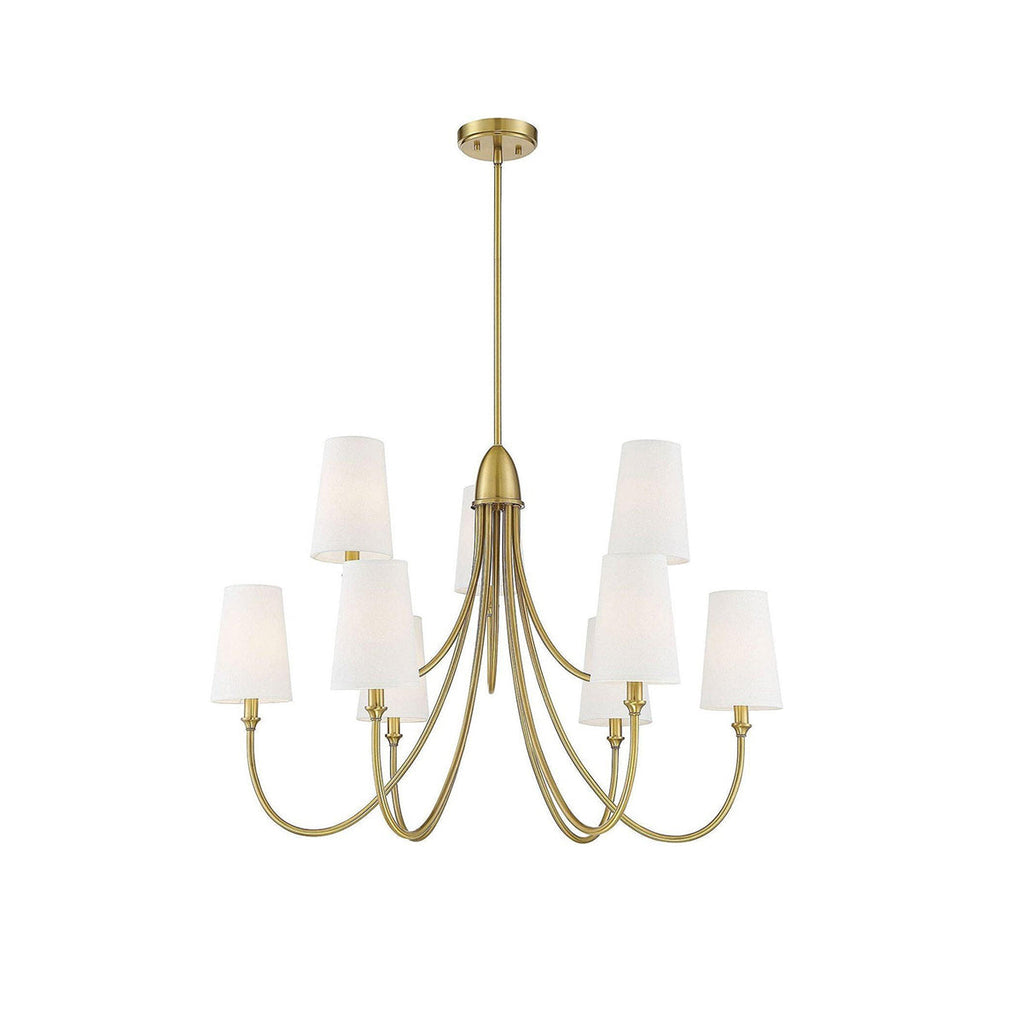 Premium Chandelier Lumin Style Vintage-Industriel en Tissu et Métal - Neutralighting