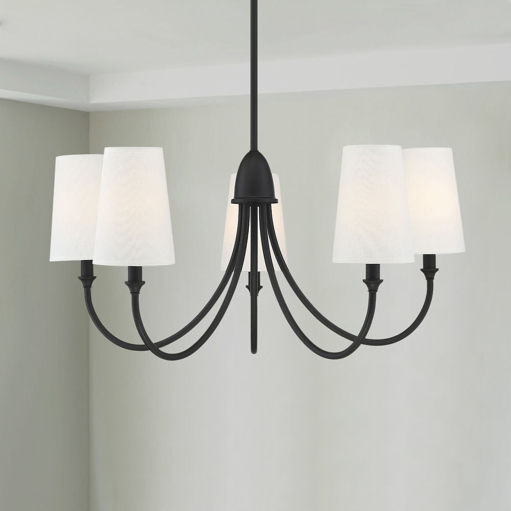 Premium Chandelier Lumin Style Vintage-Industriel en Tissu et Métal - Neutralighting
