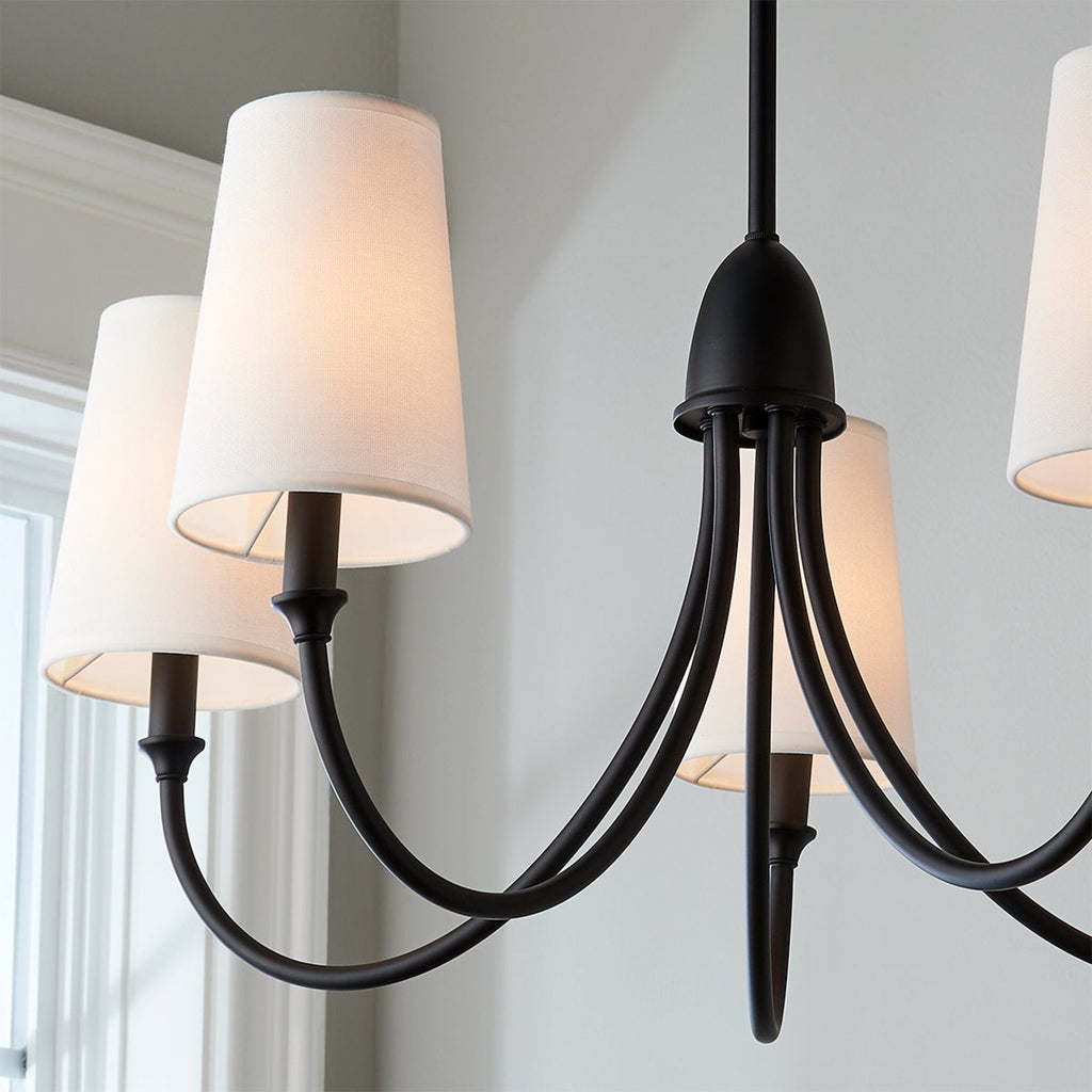 Premium Chandelier Lumin Style Vintage-Industriel en Tissu et Métal - Neutralighting