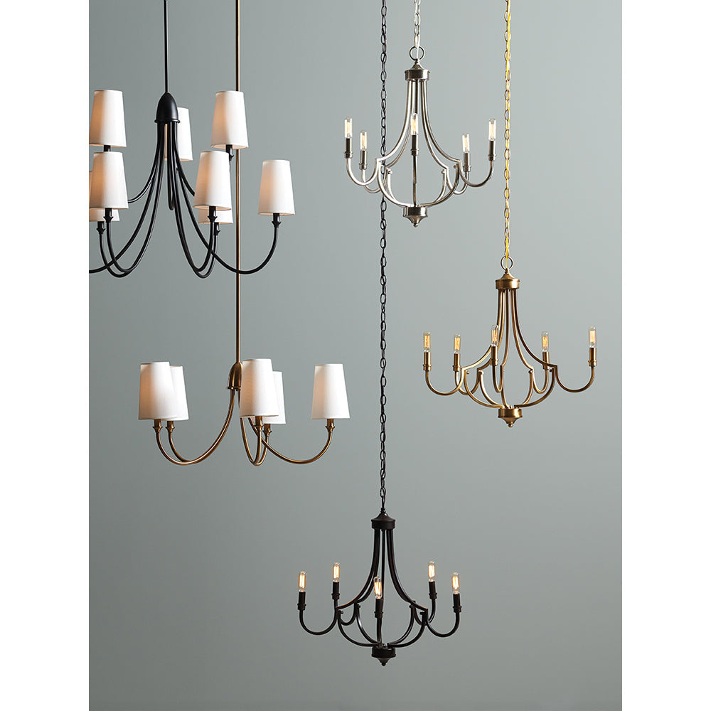 Premium Chandelier Lumin Style Vintage-Industriel en Tissu et Métal - Neutralighting
