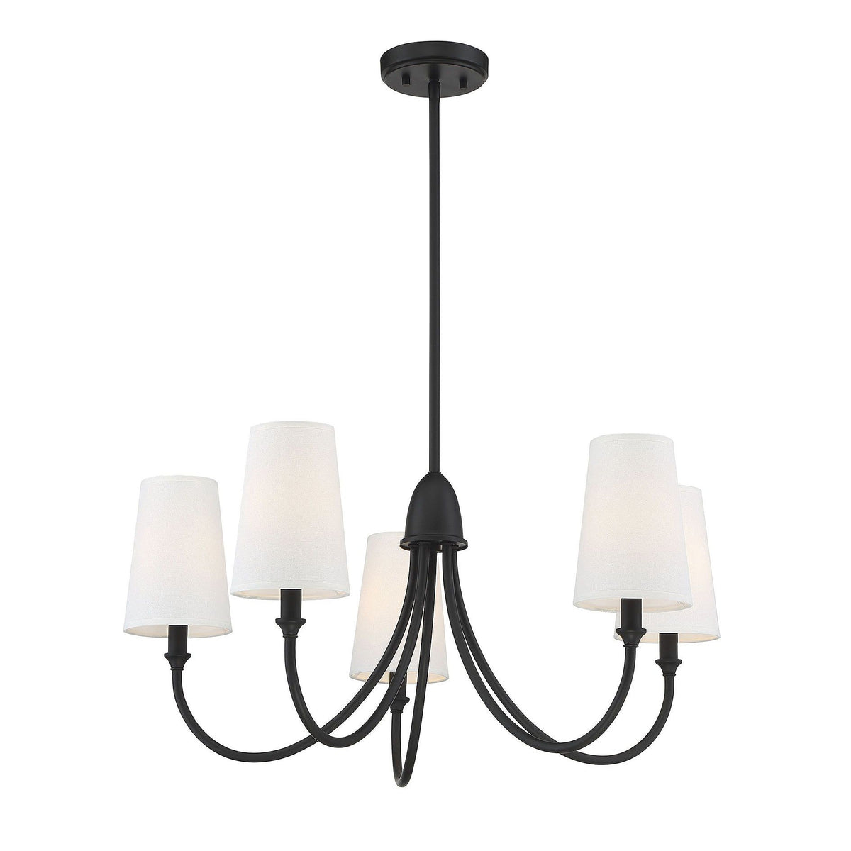Premium Chandelier Lumin Style Vintage-Industriel en Tissu et Métal - Neutralighting