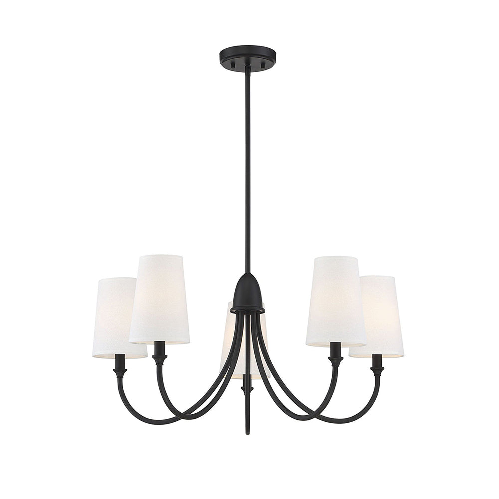 Premium Chandelier Lumin Style Vintage-Industriel en Tissu et Métal - Neutralighting