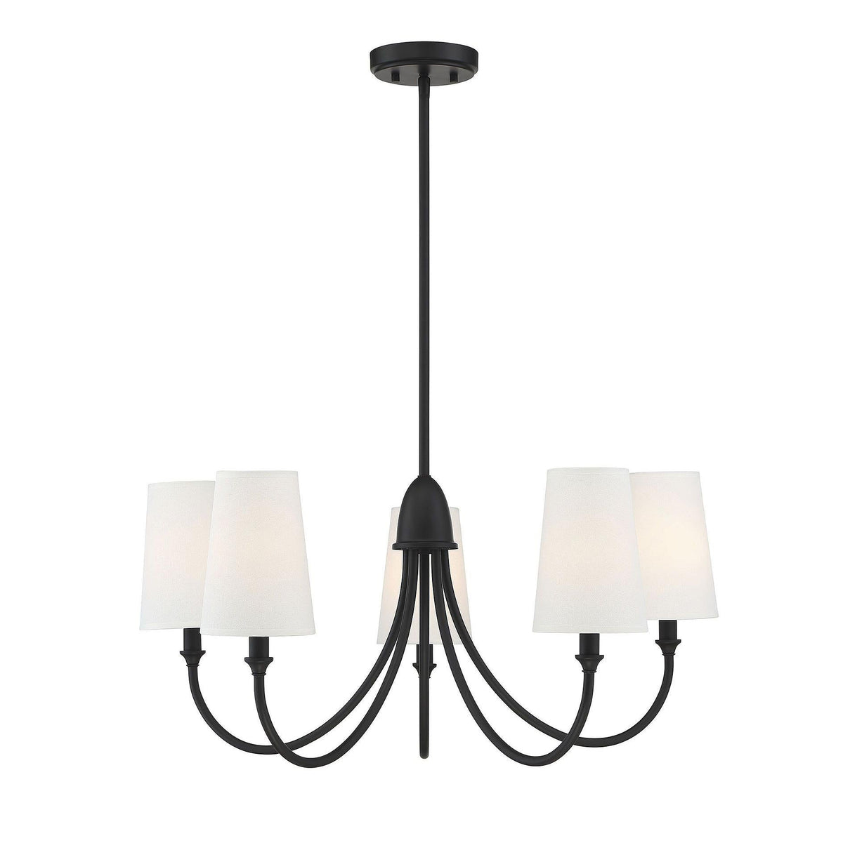 Premium Chandelier Lumin Style Vintage-Industriel en Tissu et Métal - Neutralighting