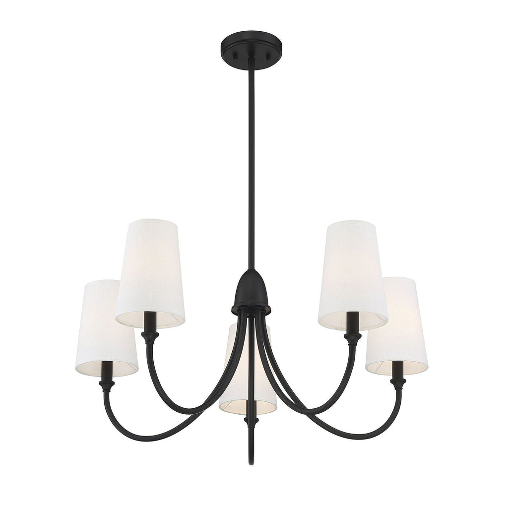 Premium Chandelier Lumin Style Vintage-Industriel en Tissu et Métal - Neutralighting