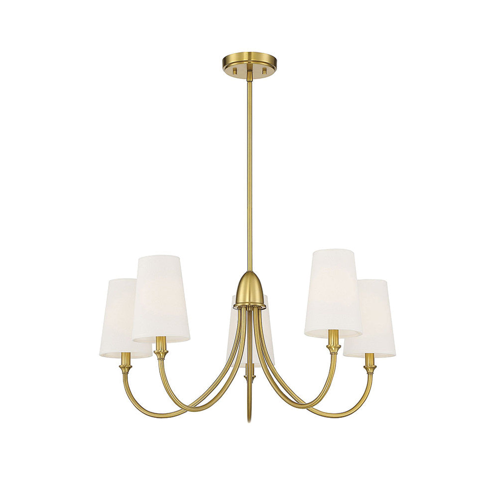Premium Chandelier Lumin Style Vintage-Industriel en Tissu et Métal - Neutralighting