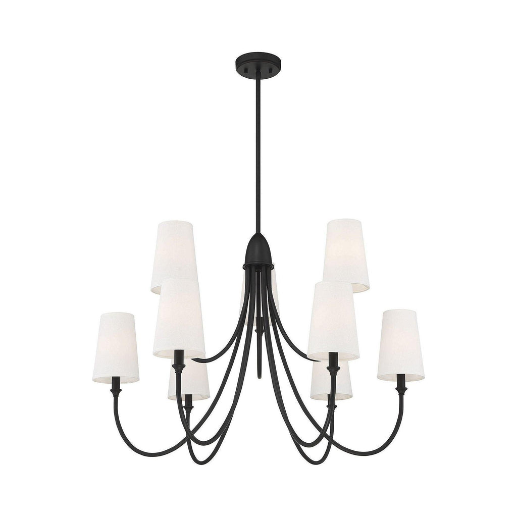 Premium Chandelier Lumin Style Vintage-Industriel en Tissu et Métal - Neutralighting