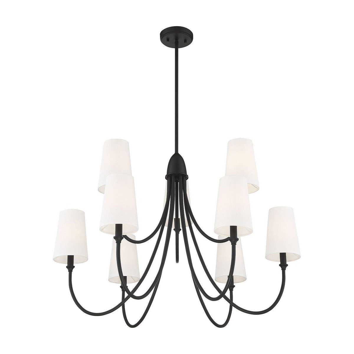 Premium Chandelier Lumin Style Vintage-Industriel en Tissu et Métal - Neutralighting
