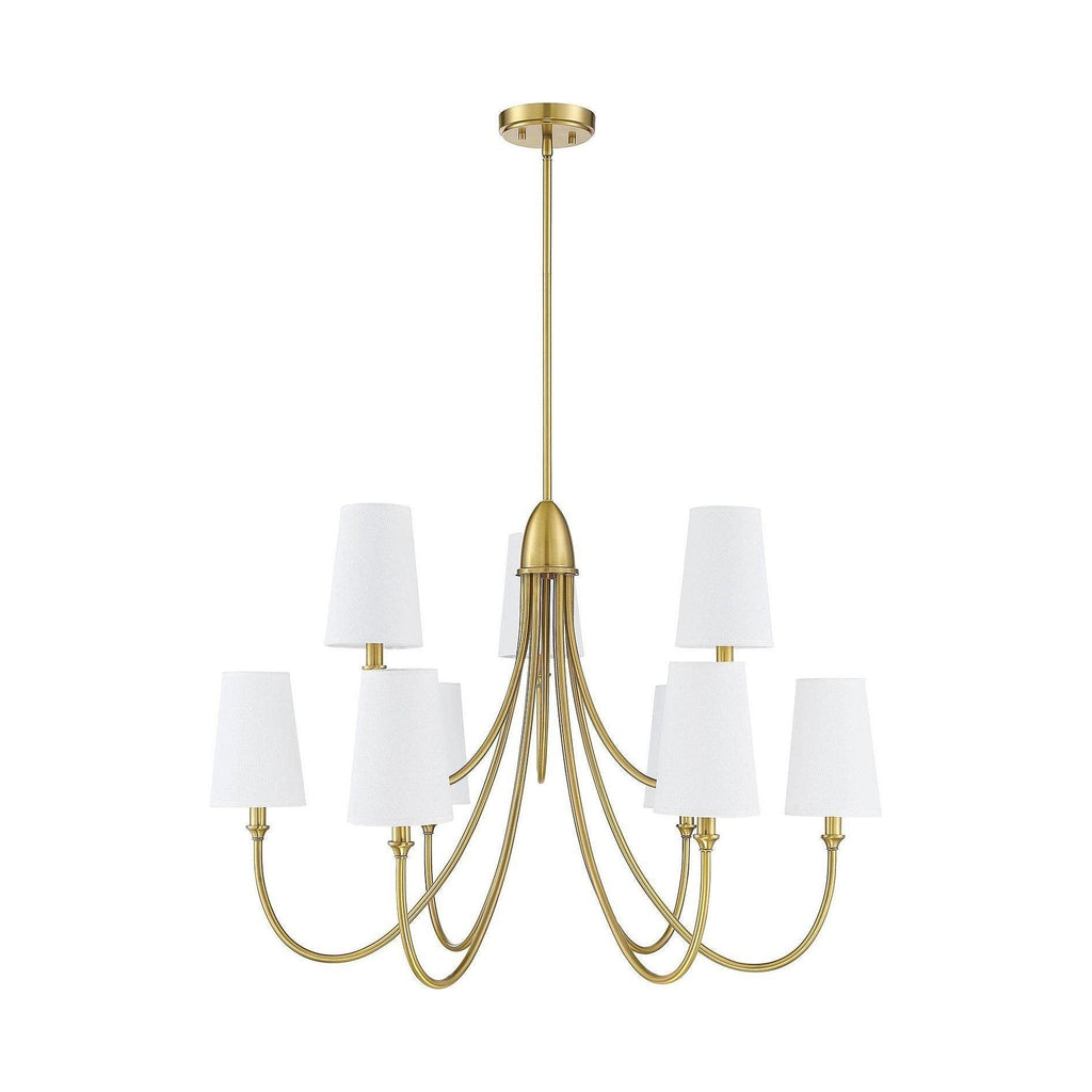 Premium Chandelier Lumin Style Vintage-Industriel en Tissu et Métal - Neutralighting