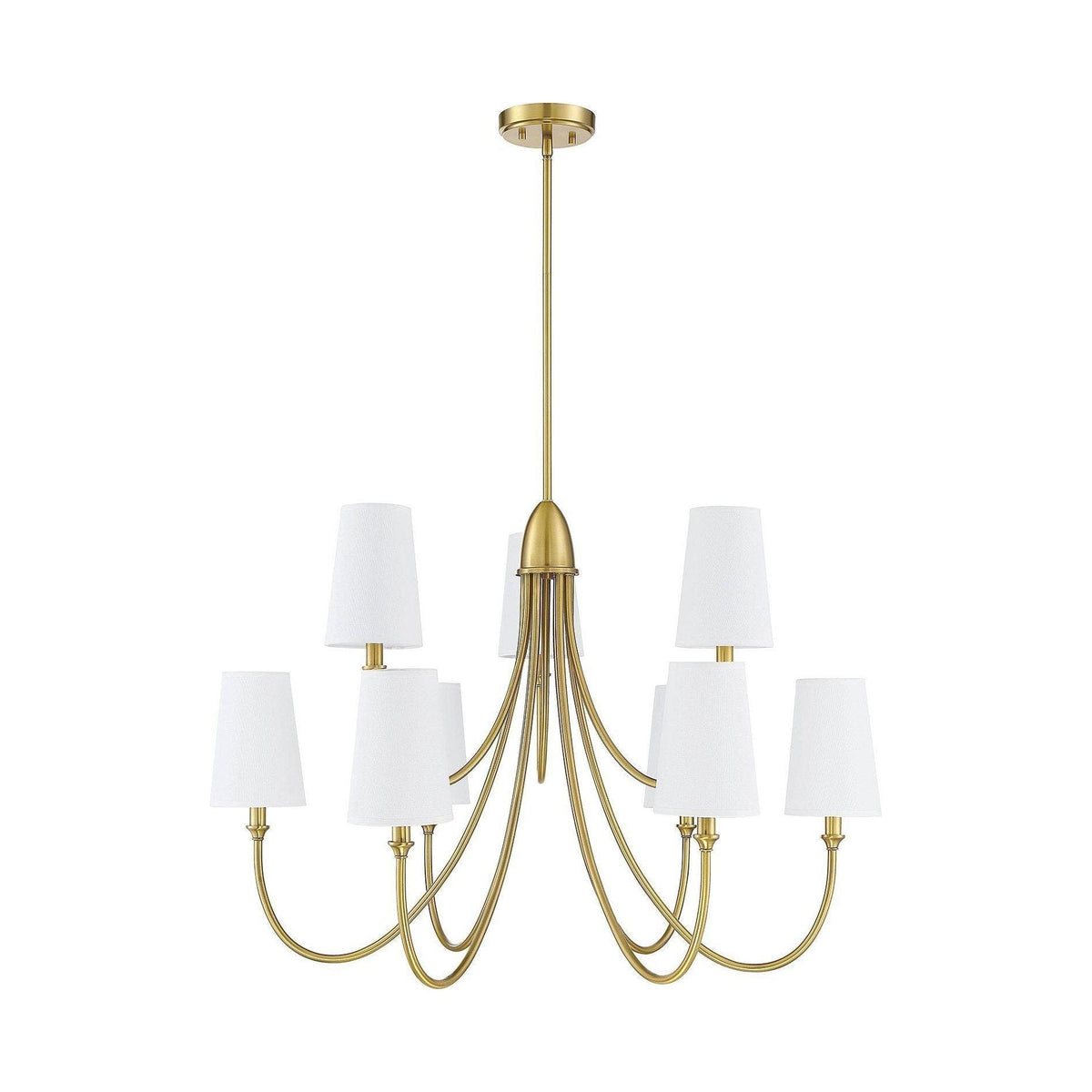 Premium Chandelier Lumin Style Vintage-Industriel en Tissu et Métal - Neutralighting