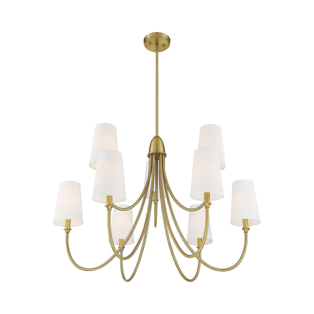 Premium Chandelier Lumin Style Vintage-Industriel en Tissu et Métal - Neutralighting