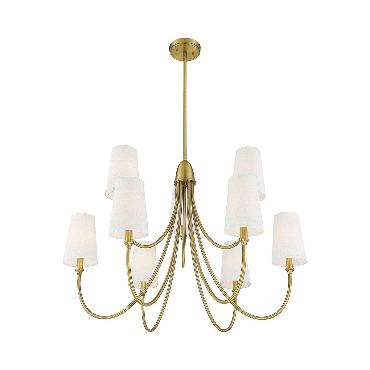 Premium Chandelier Lumin Style Vintage-Industriel en Tissu et Métal - Neutralighting