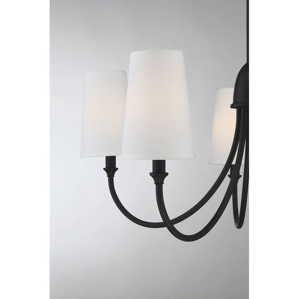 Premium Chandelier Lumin Style Vintage-Industriel en Tissu et Métal - Neutralighting