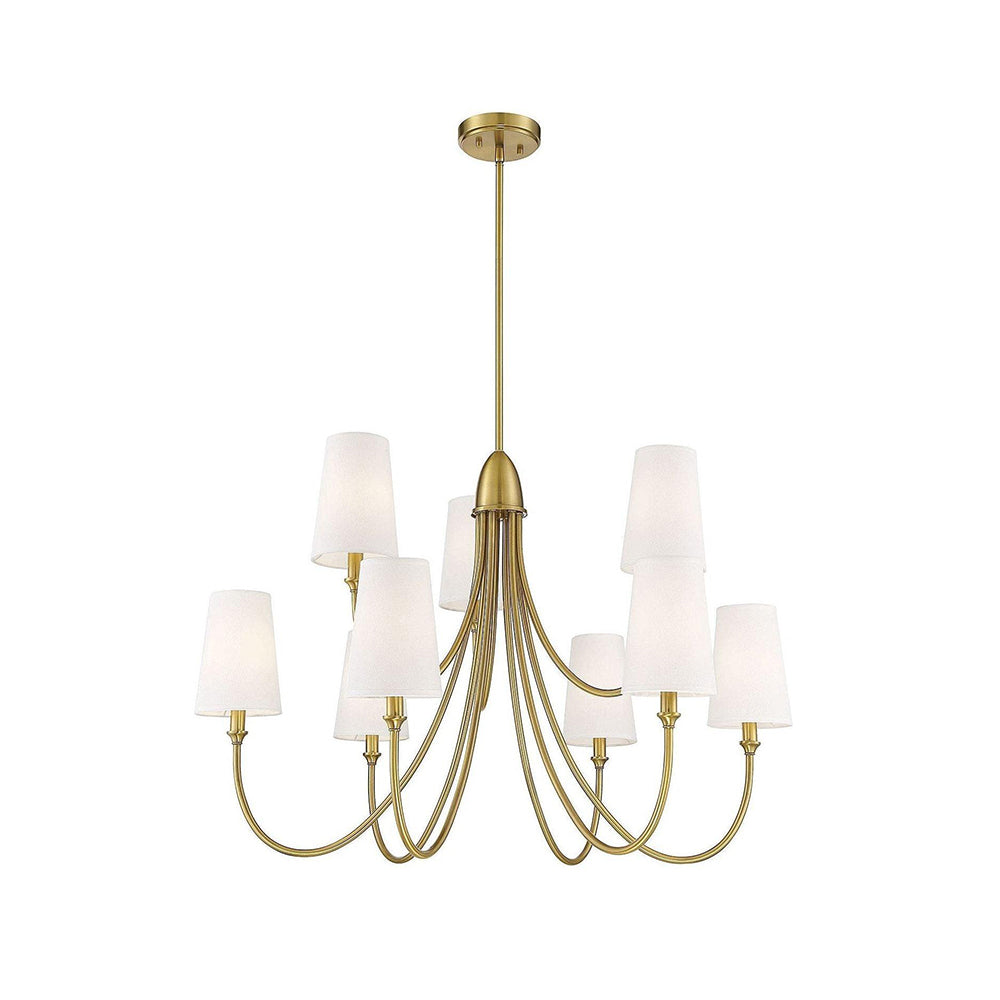 Premium Chandelier Lumin Style Vintage-Industriel en Tissu et Métal - Neutralighting
