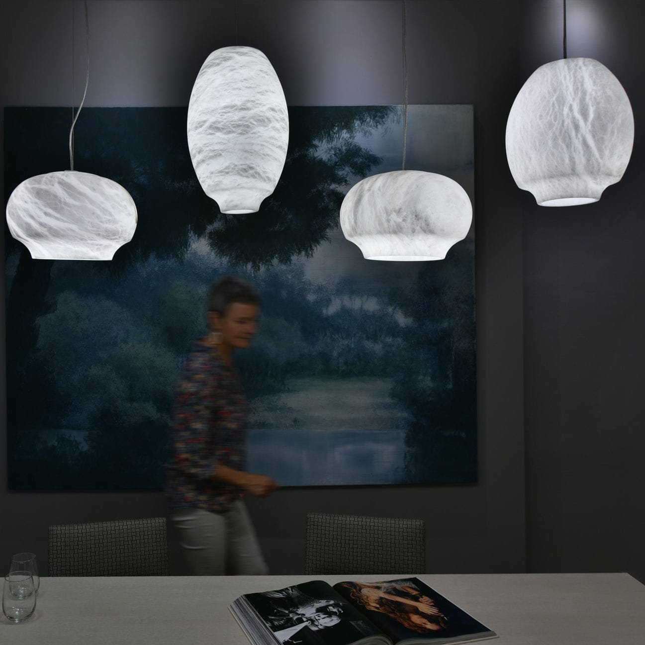 Thalia Suspension Minimaliste en Albâtre - Neutralighting