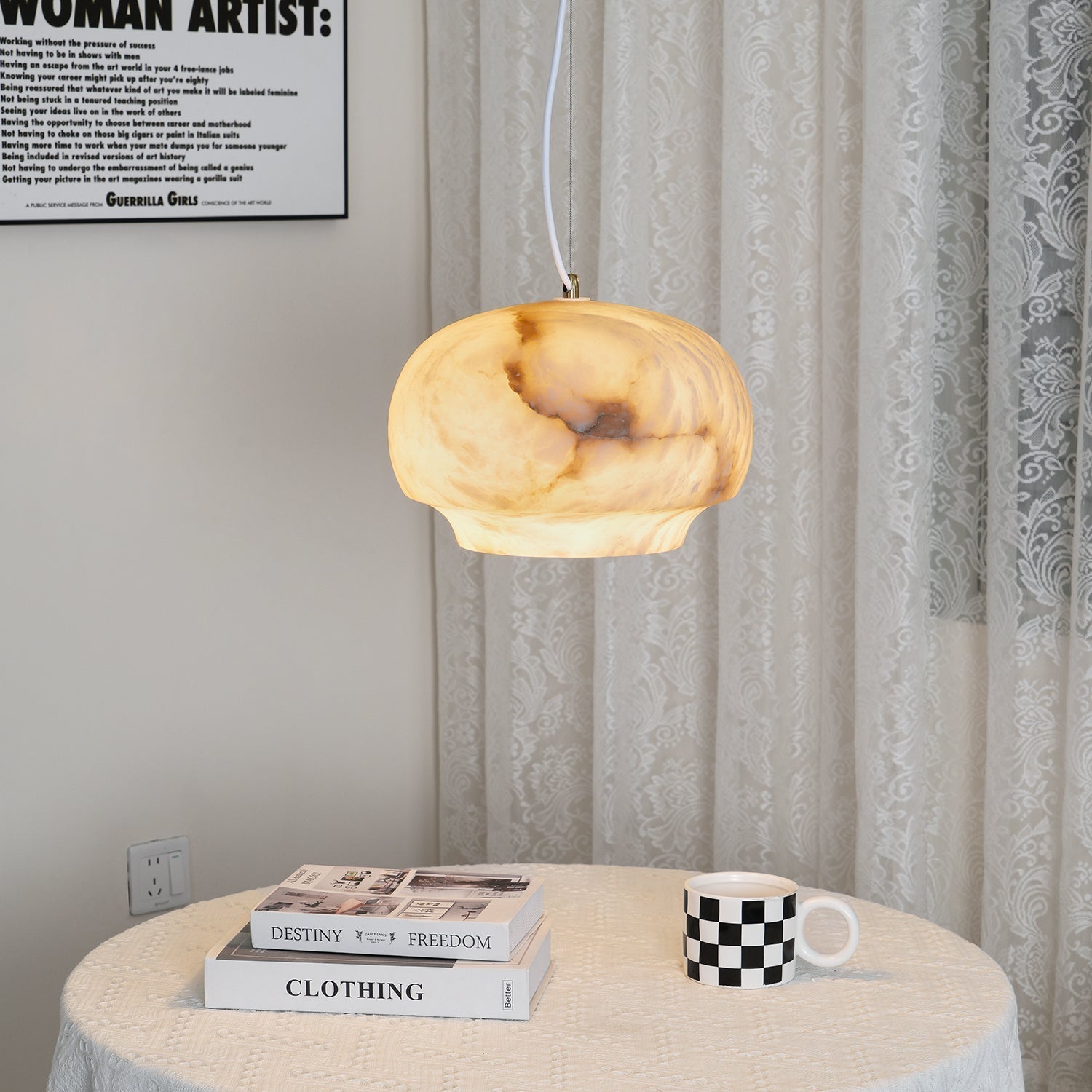 Thalia Suspension Minimaliste en Albâtre - Neutralighting