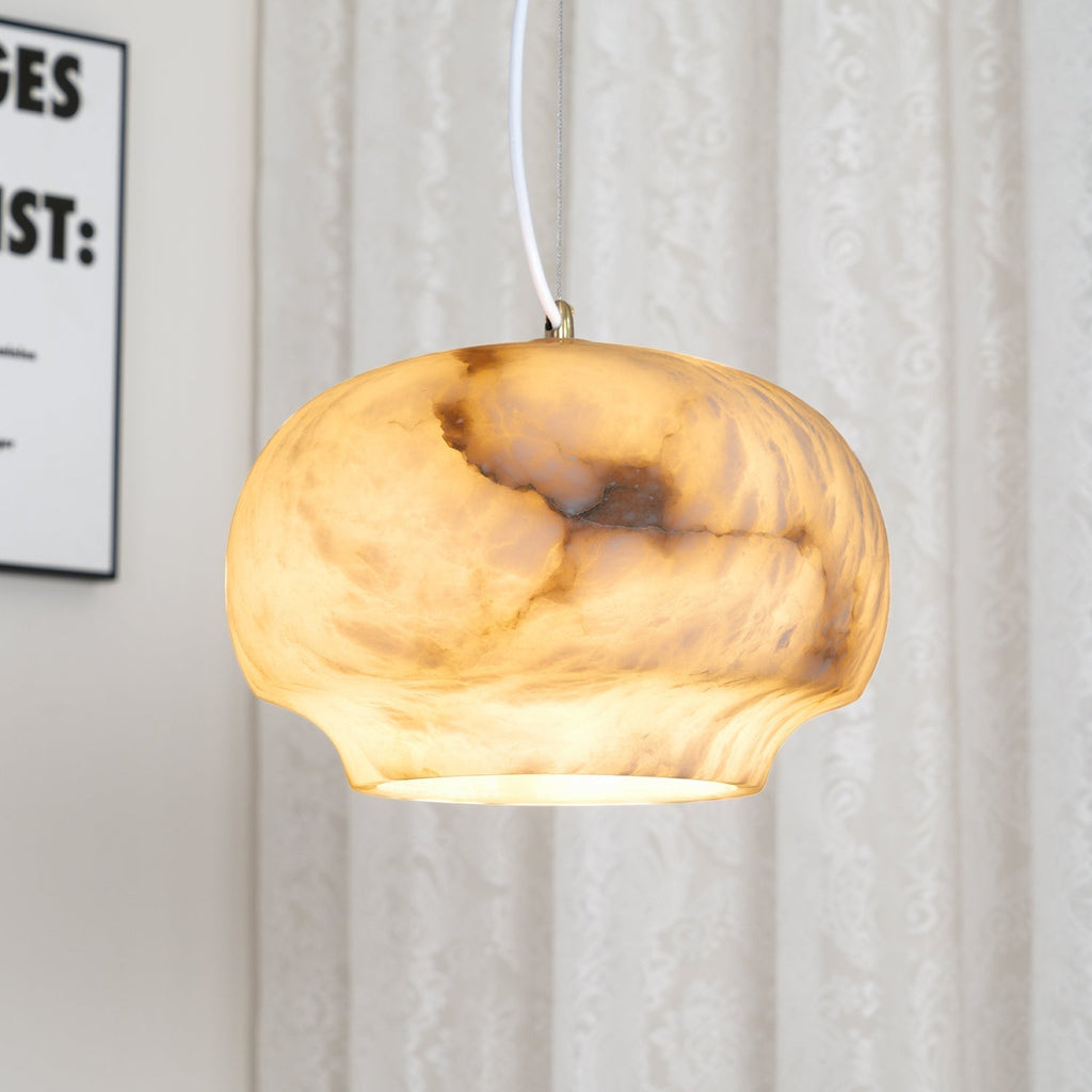 Miroir Lampe Pendante en Albâtre et Métal Minimaliste Moderne - Neutralighting
