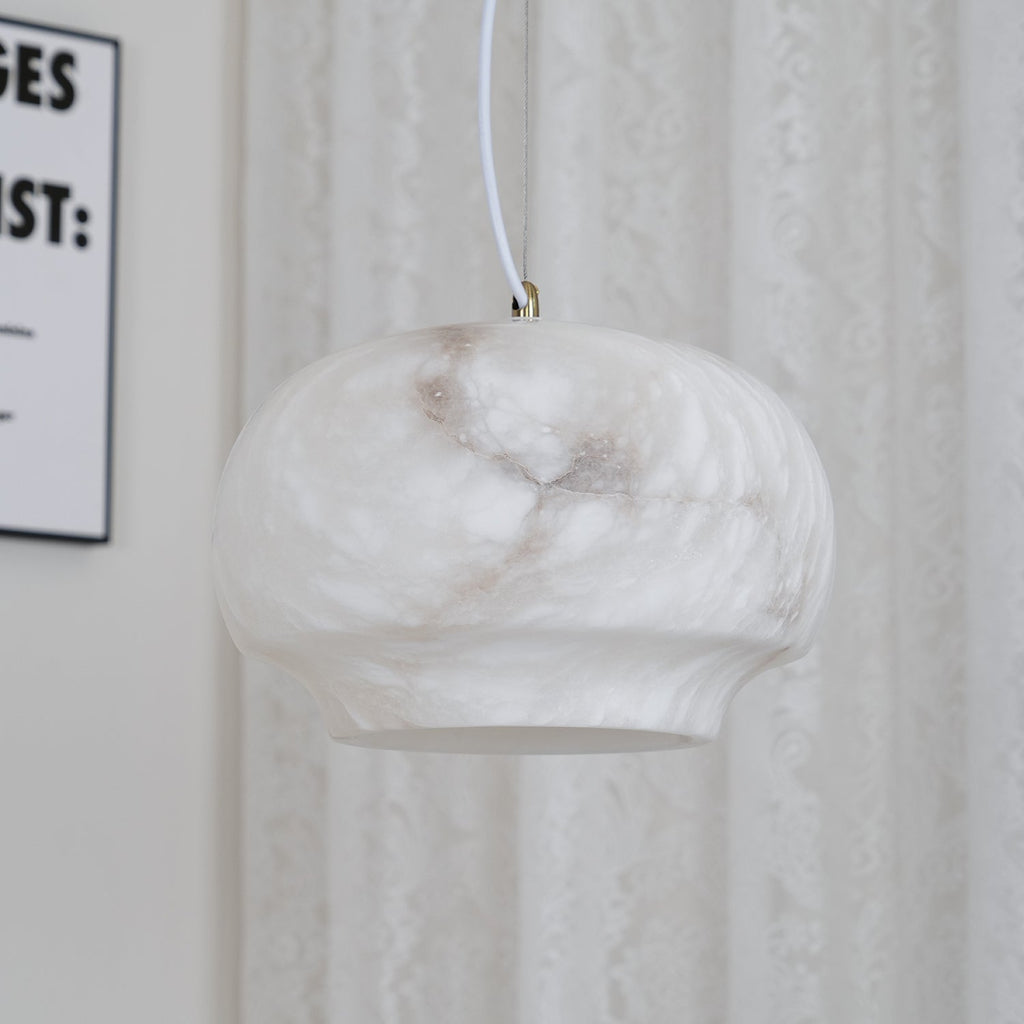 Miroir Lampe Pendante en Albâtre et Métal Minimaliste Moderne - Neutralighting