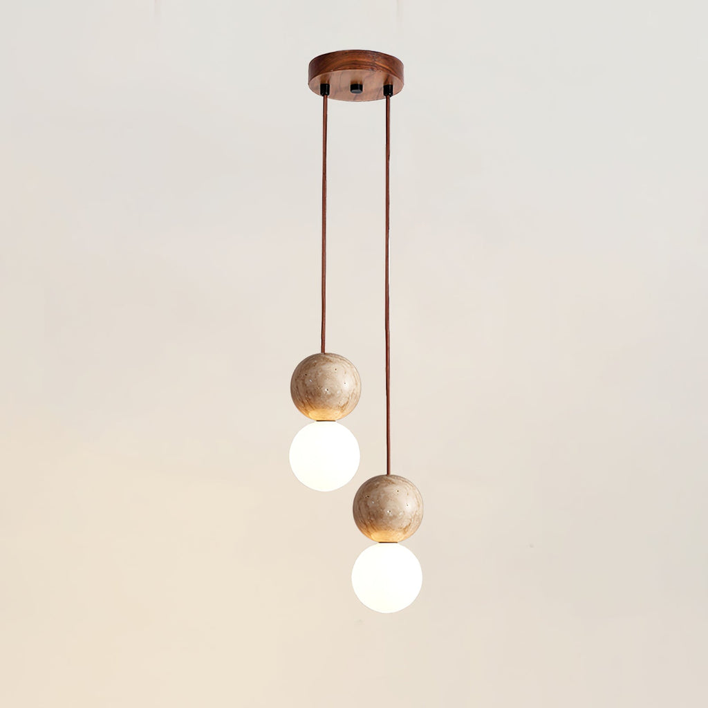 Luna Travertin Pendentif Lumière - Neutralighting